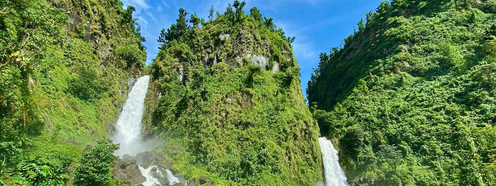 Veel groen en watervallen op Dominica