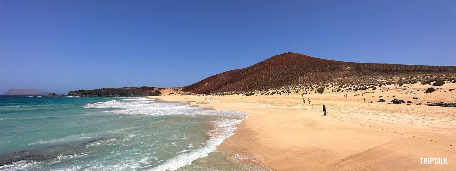 Het eiland La Graciosa bij Lanzarote