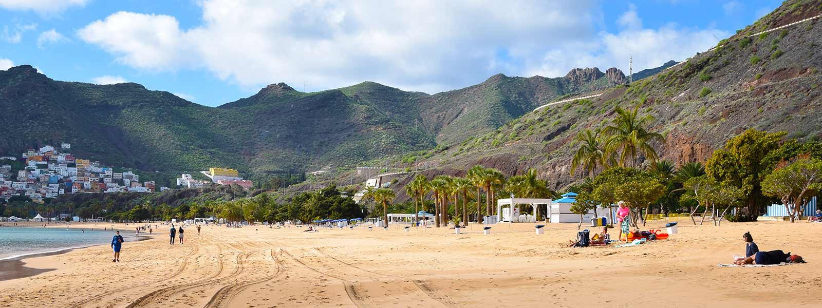 Het mooie strand Las Terresitas in het noorden van Tenerife