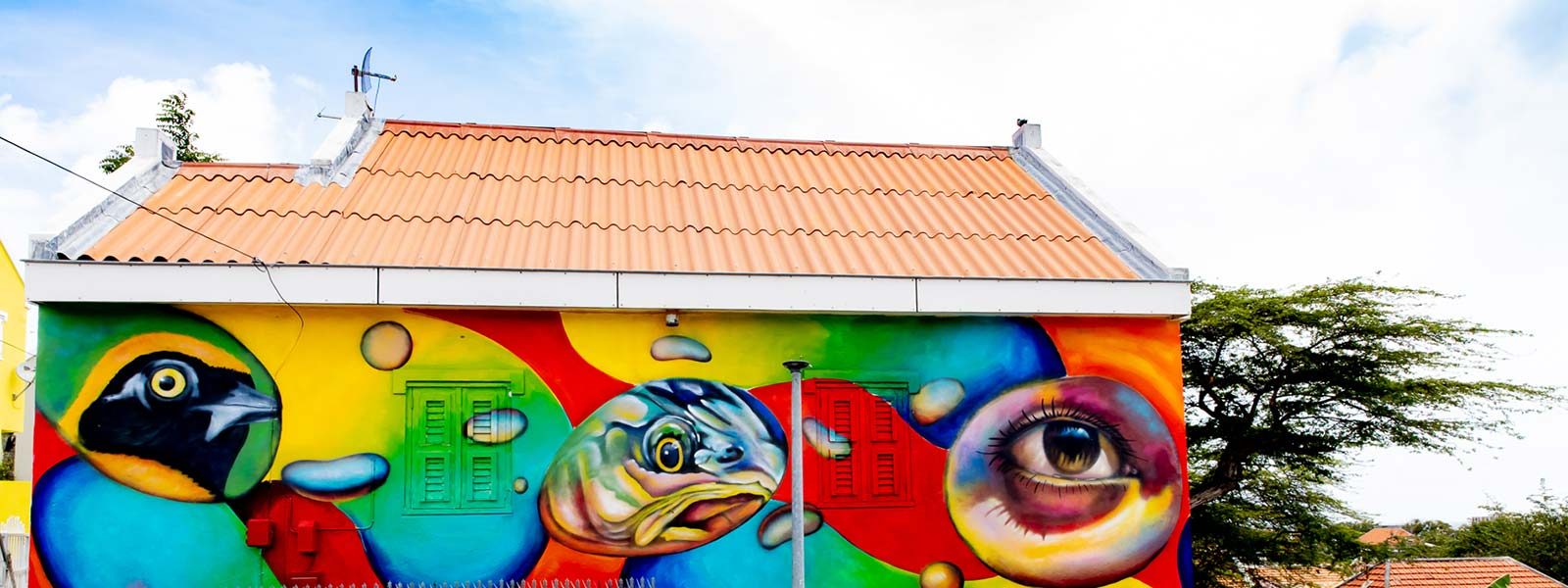 Street Art op het kleurrijke Curaçao