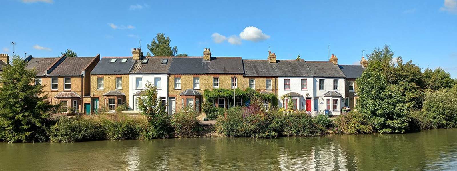 Huisjes aan de Thames bij Oxford